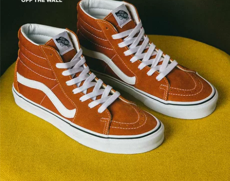 Vans范斯官方 砖红色吸睛拼色个性活力高...