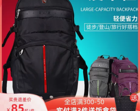 【双11全球狂欢节】爱华仕双肩包男背包女休...
