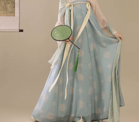 汉服桔屿原创汉服女【长安花】唐制齐胸衫裙复...