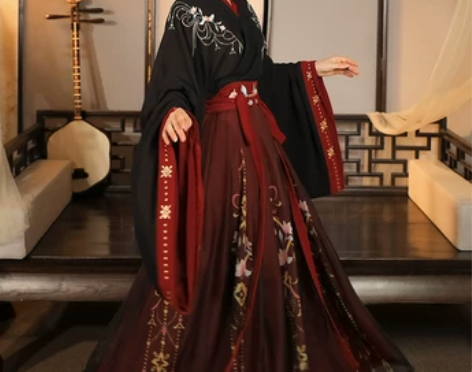 云芳晴绾星辰汉服女中国风交领齐腰襦裙魏晋风...
