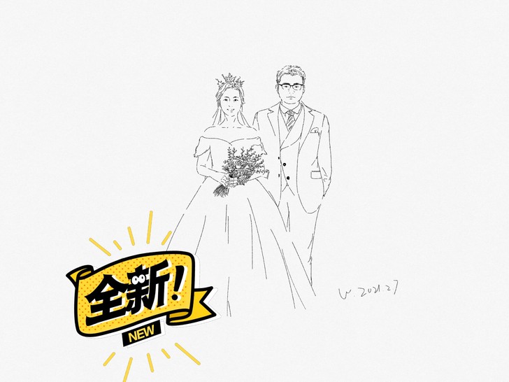 [婚纱照手绘]