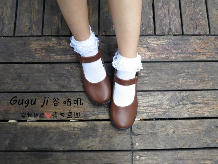 娃娃鞋日系百搭洛丽塔圆头女仆鞋皮鞋 制服鞋...