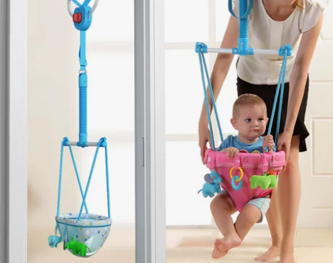 婴儿跳跳椅新生宝宝弹跳秋千室内健身架蹦跳神...