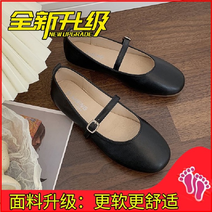 2021夏季新款单鞋淑女娃娃鞋圆头韩版百搭...