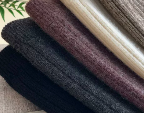 加绒半身裙女秋冬加厚毛线针织半身裙一步裙包...