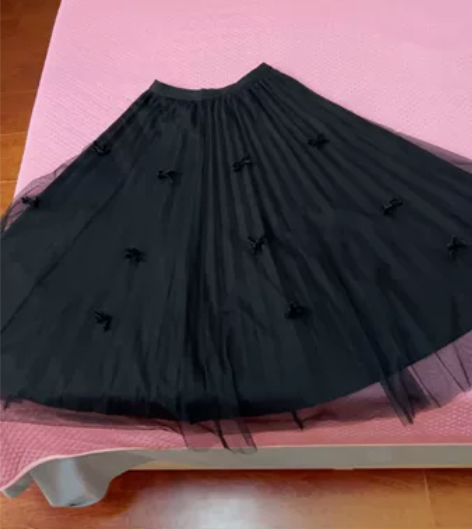 百褶裙半身裙女高腰显瘦百搭纱裙 感兴趣的话...