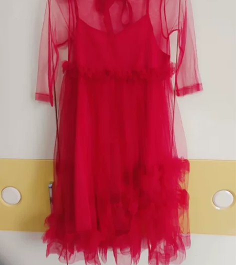 网纱蓬蓬裙两件套 里面内衬独立的 外面网纱...