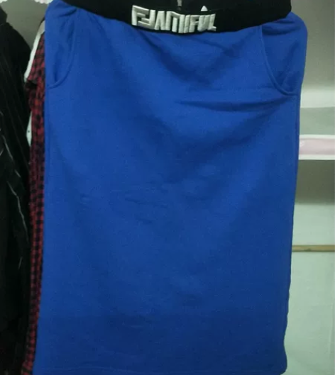 蓝色半裙，全新，l码，颜色很正 感兴趣的话...