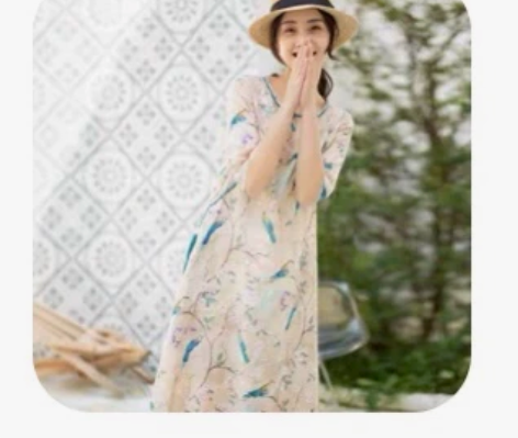 女装夏2019新款流行裙子亚麻中国风改良版...