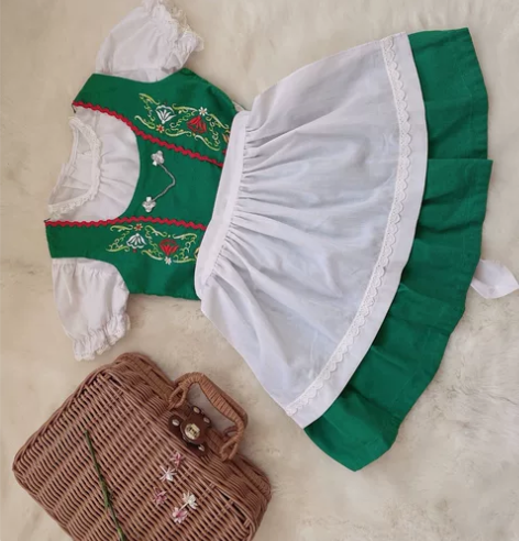 出vtg vintage baby 绿色刺...