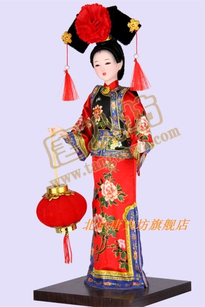 包邮正品唐人坊娃娃绢人人偶手工艺品外事礼品...