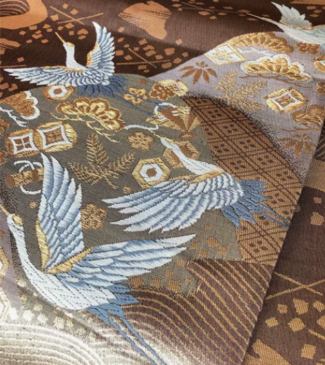 kiya喜屋仙鹤吉祥袋带 材质：正绢尺寸：...