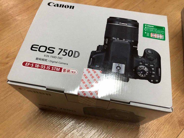 佳能单反750D 搭配18-55套机