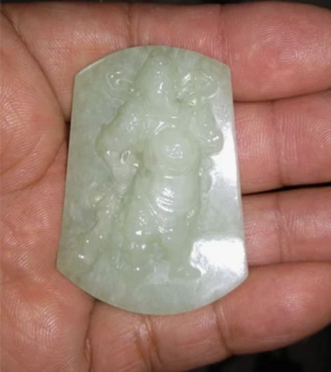 玉雕关公，原石制作，喜欢的直接拍 感兴趣的...
