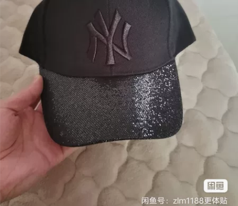 mlb亮片棒球帽ny鸭舌帽全新最后三个库存...
