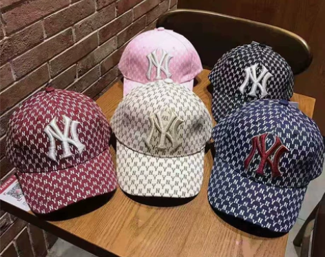 韩版经典款NY满印棒球帽户外运动鸭舌帽男女...