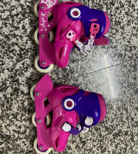 【年货价】迪卡侬溜冰鞋儿童初学者轮滑鞋男滑...