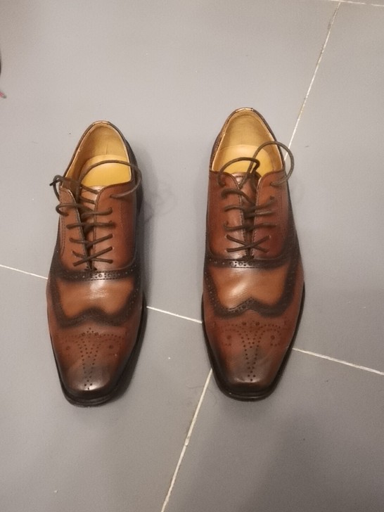 英伦布洛克雕花三接头皮鞋男真皮西装男商务正...