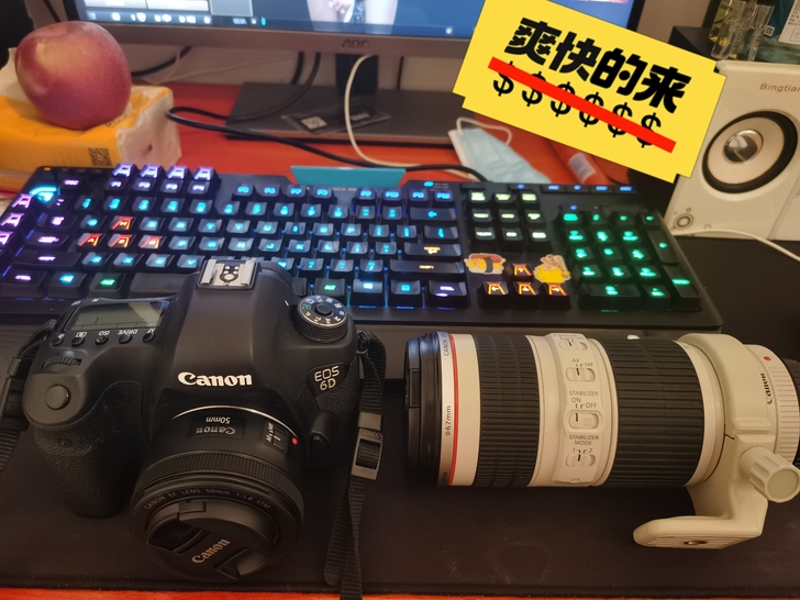 出自用单反佳能相机一套 包括 相机机...