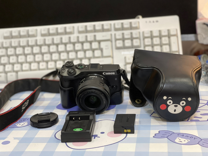 佳能m6黑色相机套机 新手入门网红小白高清...