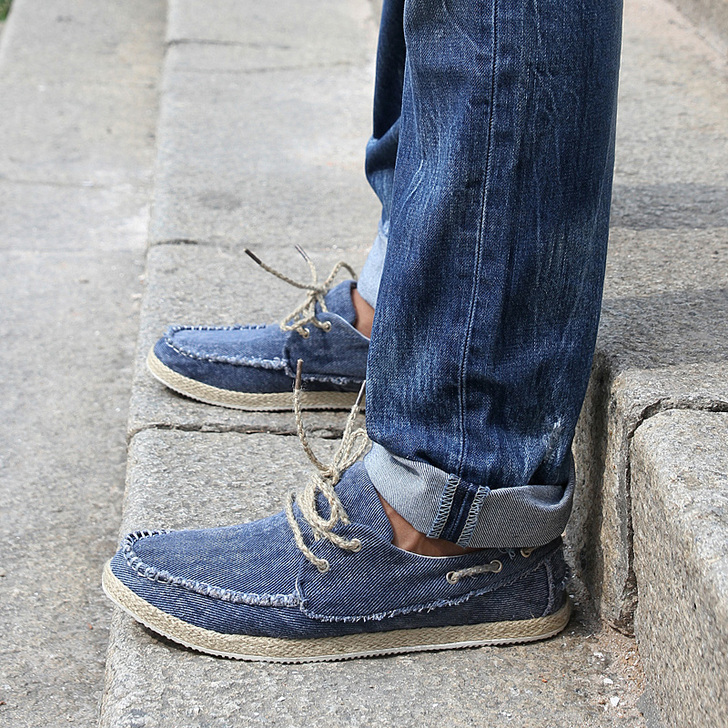 夏季透气男士帆布鞋男鞋透气韩版潮流亚麻鞋布...