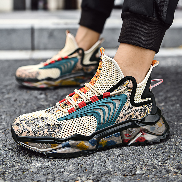 国潮李宁韩男夏季运动篮球鞋透气减震跑步鞋爆...