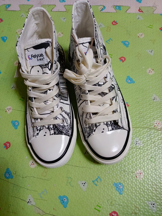 39码飞跃大博文高帮帆布鞋，男女同款，59...