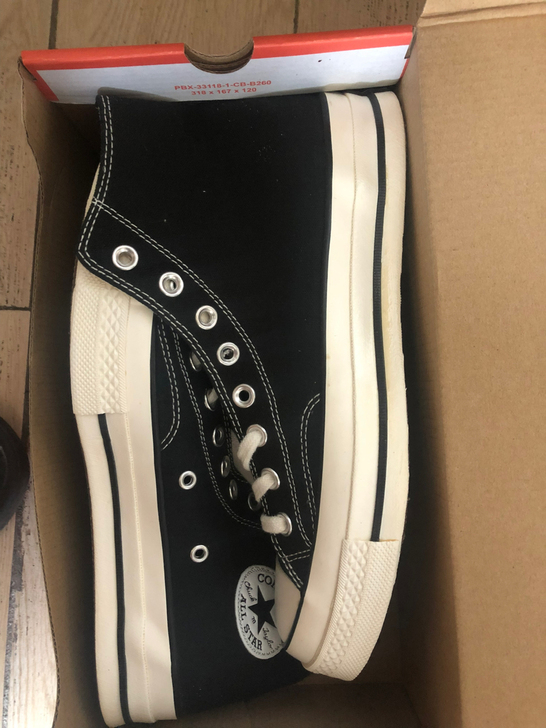 匡威1970s 高邦 黑色  42码 顺丰...