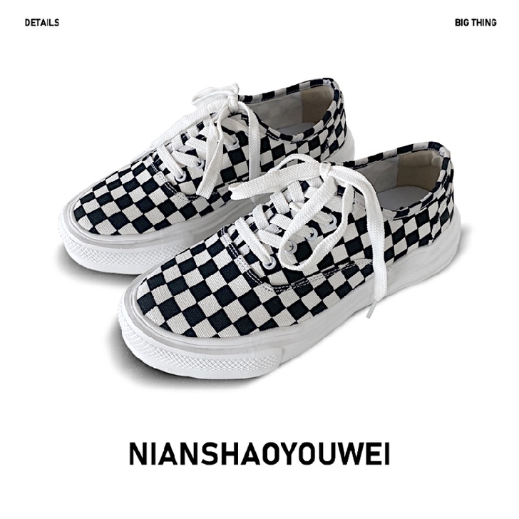 INS三原康裕溶解帆布鞋男夏季百搭厚底经典...