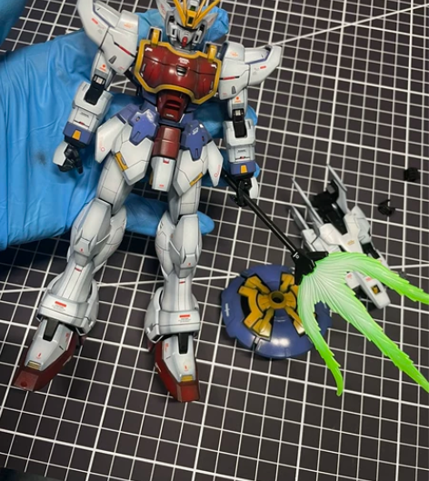 万代MG神龙高达MAX阴影技法涂装成品 配...