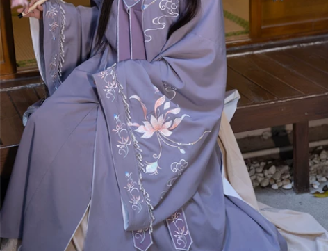 清梳原创西府幽兰明制汉服立领长袄刺绣云肩齐...