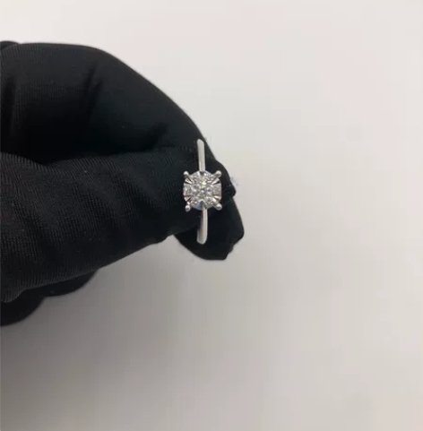 白金钻戒 非蒂芙尼 99新 S级 Tiff...
