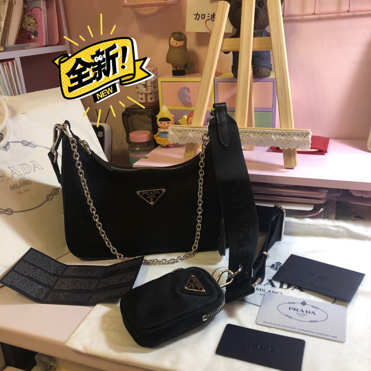 Prada普拉达三合一包包 全套包装在 防...