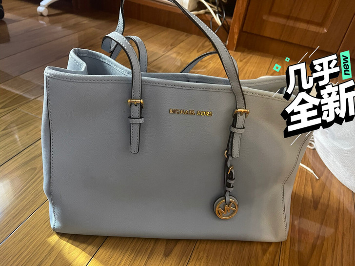 正品Michael Kors雾霾蓝通勤包