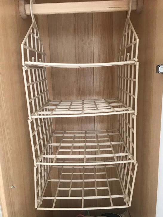 可折叠收纳 四层 挂在衣柜里 可以防止堆叠...