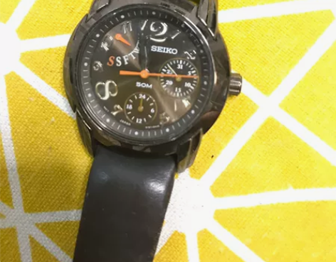 精工seiko手表中性咖啡色 男女学生 新...