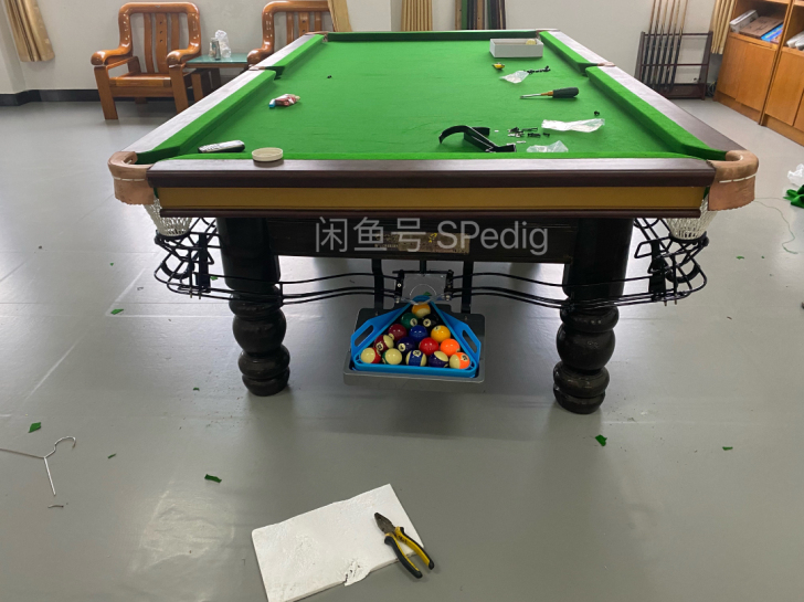 台球桌自动回球轨道中式黑八台球集球器十六彩...