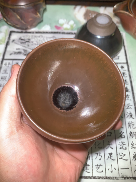 建盏龙窑柴烧手工玉质复古老气大钵主人杯