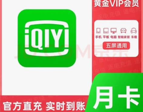 【限时特惠】爱奇艺vip会员黄金视频月卡 ...