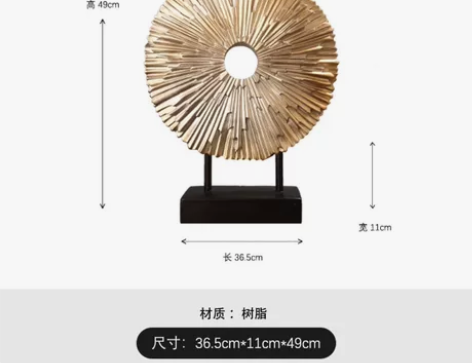 摆件轻奢高档家居软装饰品美式北欧客厅电视柜...