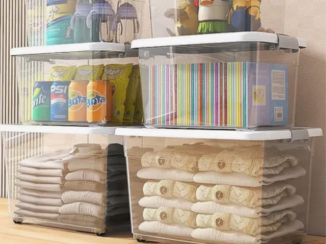 【亏本处理】全新家居透明收纳箱大号学生宿舍...