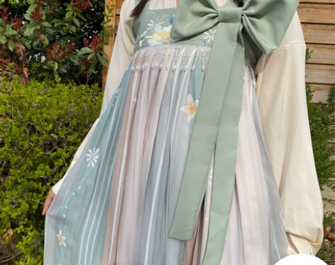 【朝花夕拾】原创改良汉服女汉元素春夏对襟直...