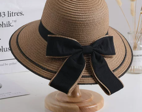 草帽女夏天大沿防晒遮阳帽子沙滩太阳帽海边