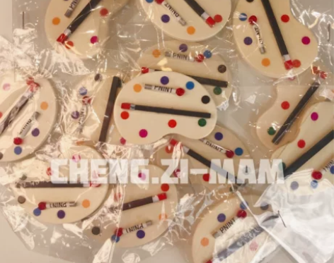 迷你油画水彩调色盘画板模型仿真diy手工配...