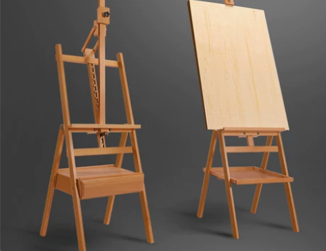 木质素描儿童4k油画画板画架美术生专用可折...