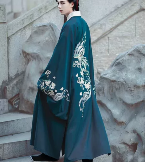 如梦霓裳汉服男士明制道袍山海经暮兮原创绣花...