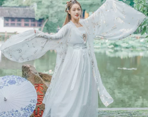 汉服女仙气飘逸古风中国风对襟齐胸襦裙学生大...