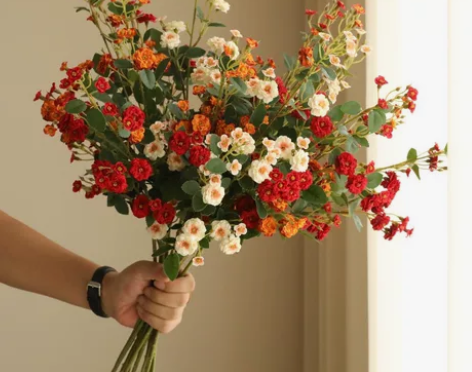 长支小蔷薇 玫瑰仿真花绢花假花装饰花插花花...