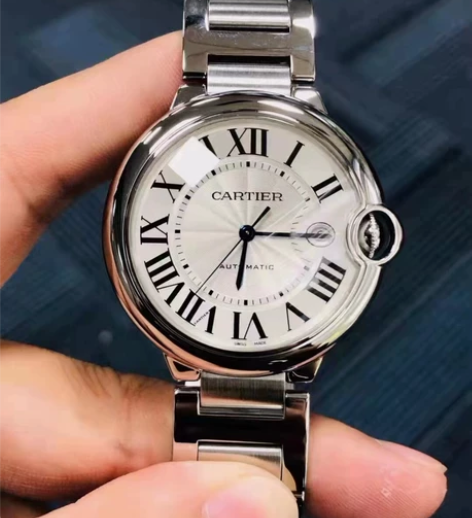 正品二手9成新 卡.地亚蓝气球男士系列全自...