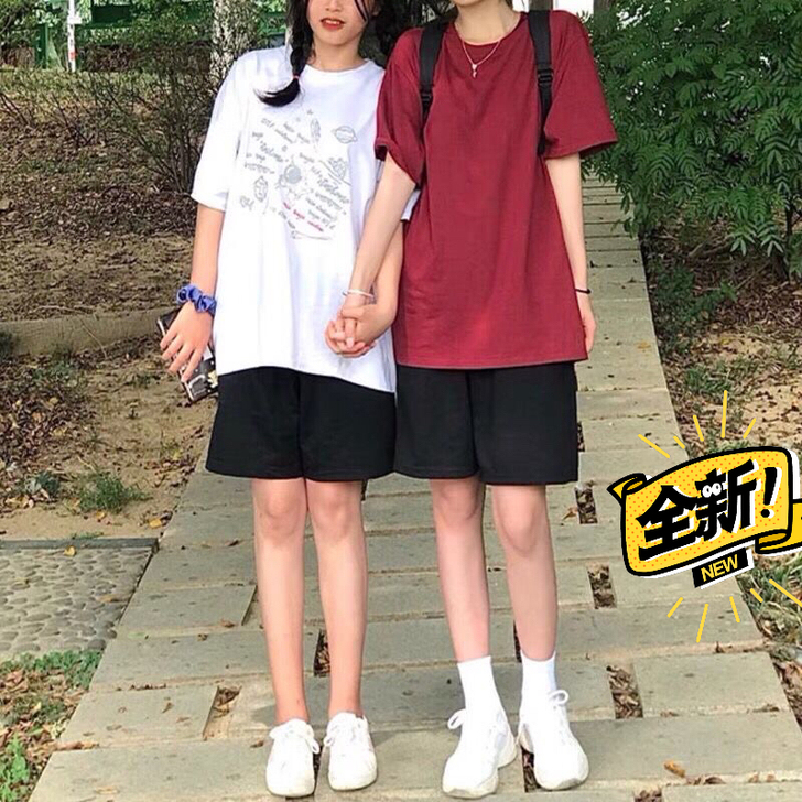 【 9.9元1条包邮】黑色五分休闲运动短裤...